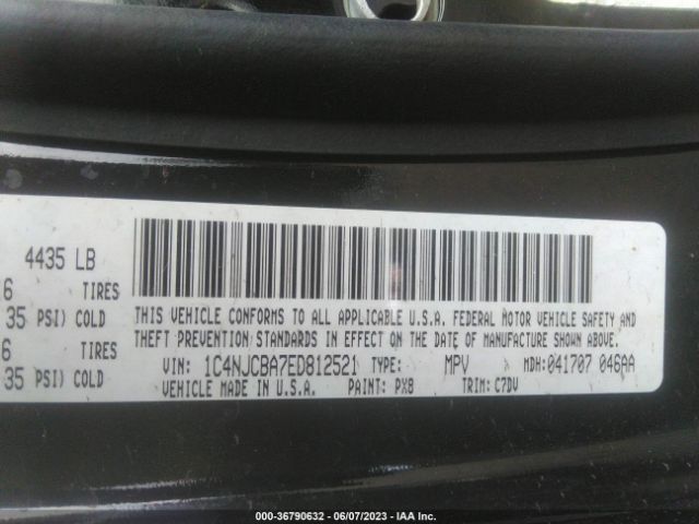 1C4NJCBA7ED812521 Jeep Compass Sport