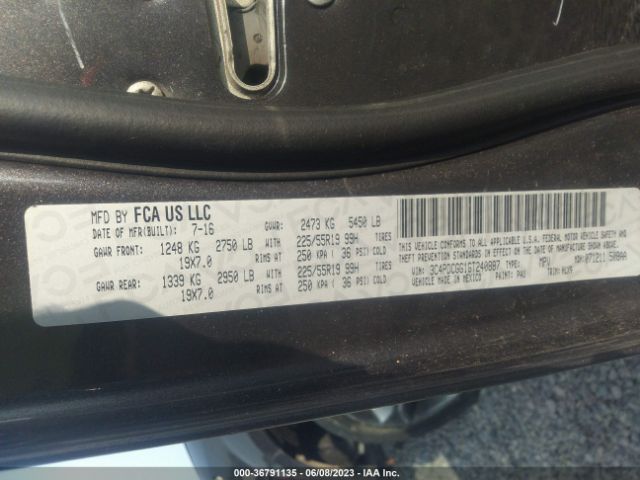 3C4PDCGG1GT240887 Dodge Journey Crossroad Plus
