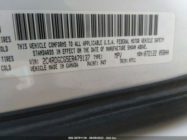 2C4RDGCG5ER479137 Dodge Grand Caravan Sxt