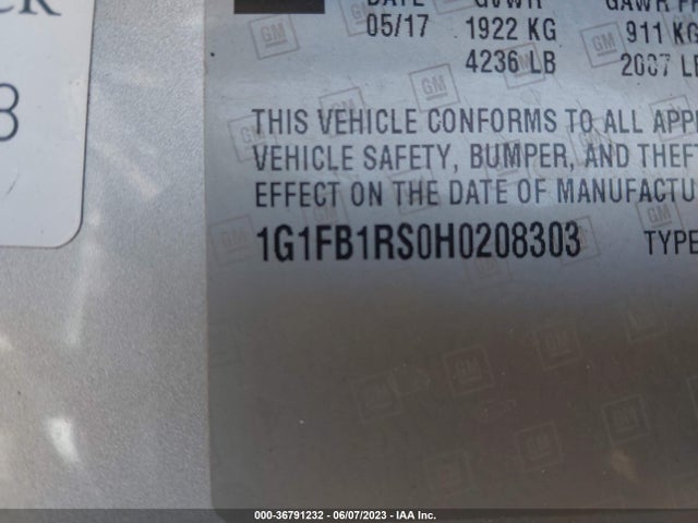 Chevrolet Camaro 1lt 2017 1G1FB1RS0H0208303 Image 9