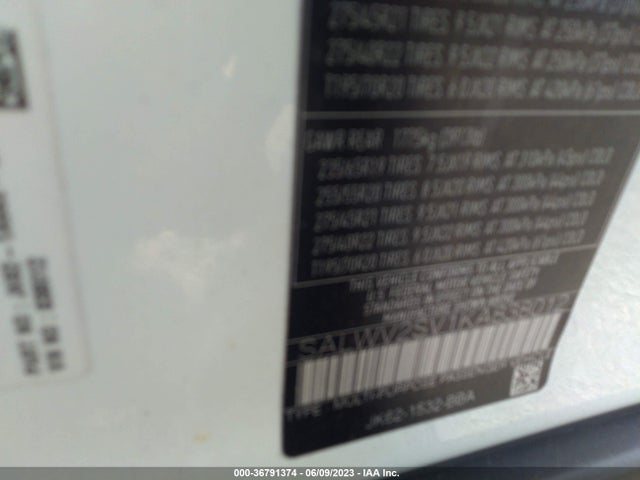 2019 Land Rover Range Rover Sport, VIN: SALWV2SV1KA838012