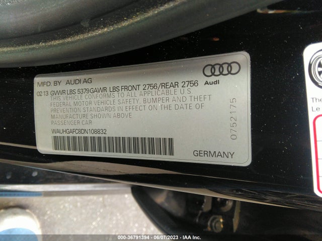 WAUHGAFC8DN108832 Audi A6 3.0t Prestige