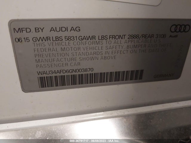 WAU34AFD6GN003870 Audi A8 L 3.0t