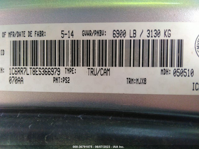1C6RR7LT8ES366979 RAM 1500 Big Horn