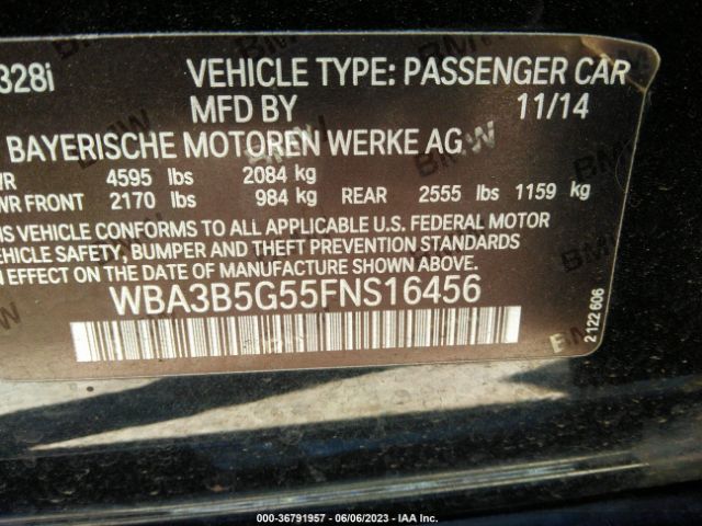 WBA3B5G55FNS16456 BMW 3 Series 328i Xdrive