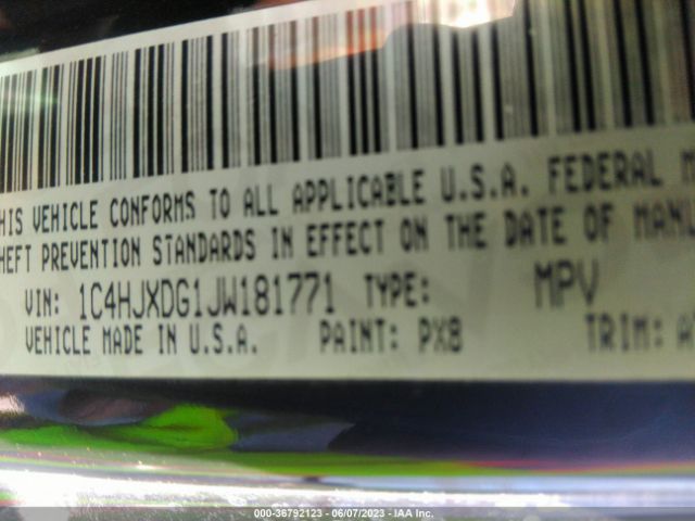 1C4HJXDG1JW181771 Jeep Wrangler Unlimited Sport