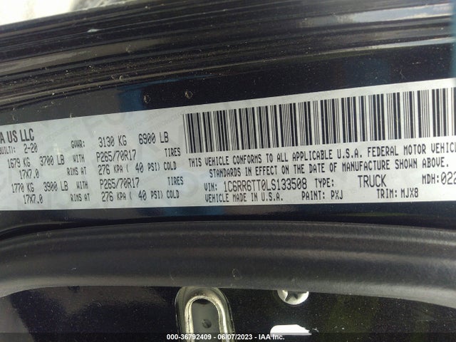1C6RR6TT0LS133508 RAM 1500 Classic Slt