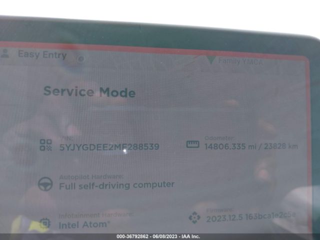 5YJYGDEE2MF288539 Tesla Model Y Long Range