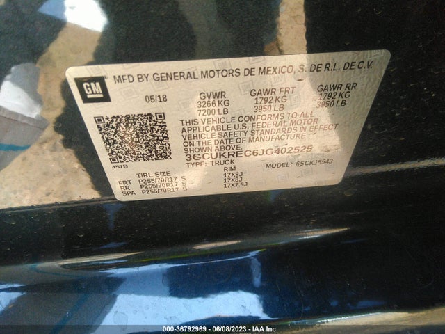 Chevrolet Silverado 1500 Lt 2018 3GCUKREC6JG402525 Image 9
