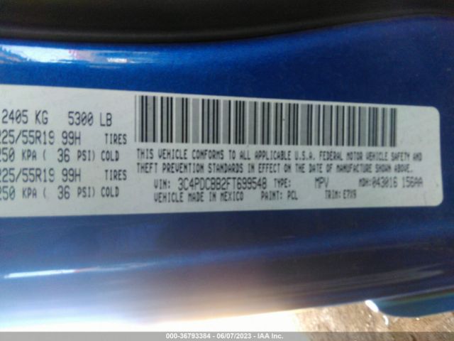 3C4PDCBB2FT699548 Dodge Journey Sxt