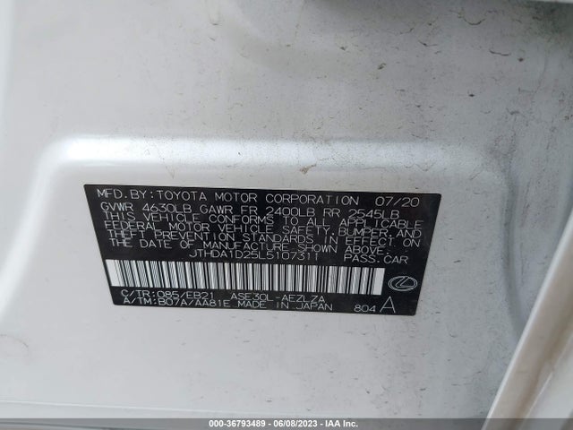 JTHDA1D25L5107311 Lexus Is Is 300