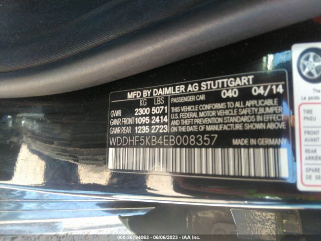 WDDHF5KB4EB008357 Mercedes-Benz E-class E 350