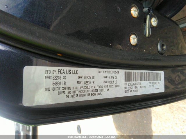 2019 DODGE CHALLENGER SXT VIN: 2C3CDZAG2KH566696