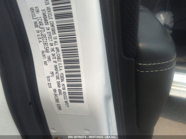 1C4RJFDJ2EC181540 Jeep Grand Cherokee Srt8