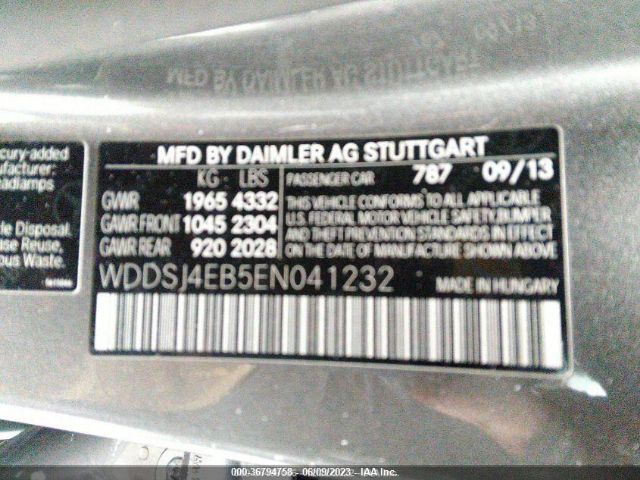 WDDSJ4EB5EN041232 Mercedes-Benz Cla-class Cla 250