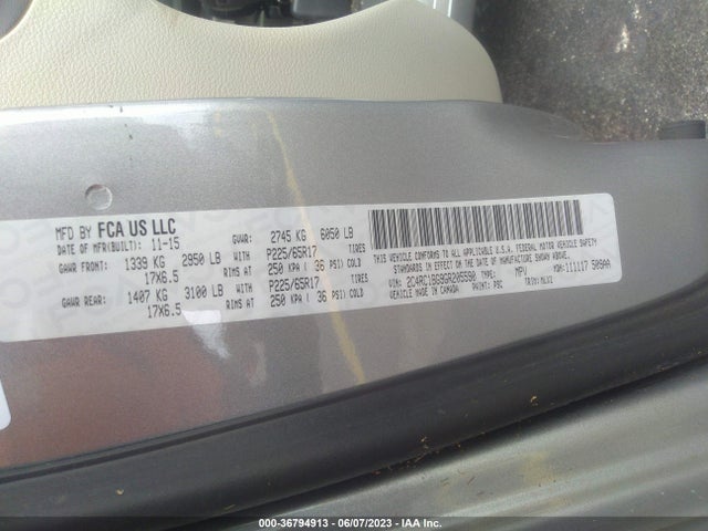 2C4RC1BG9GR205590 Chrysler Town & Country Touring