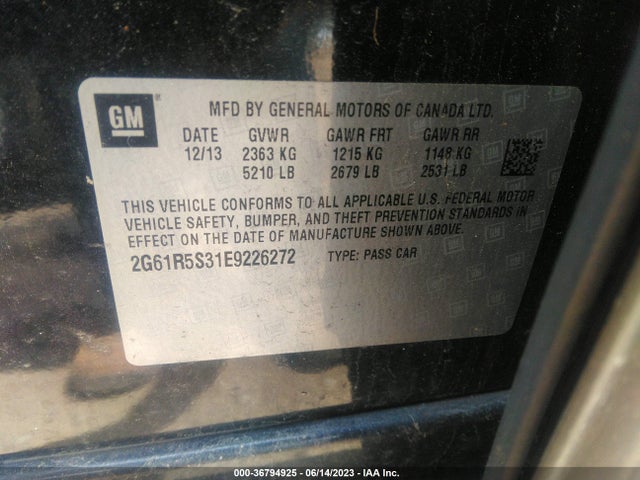 2G61R5S31E9226272 Cadillac Xts Premium