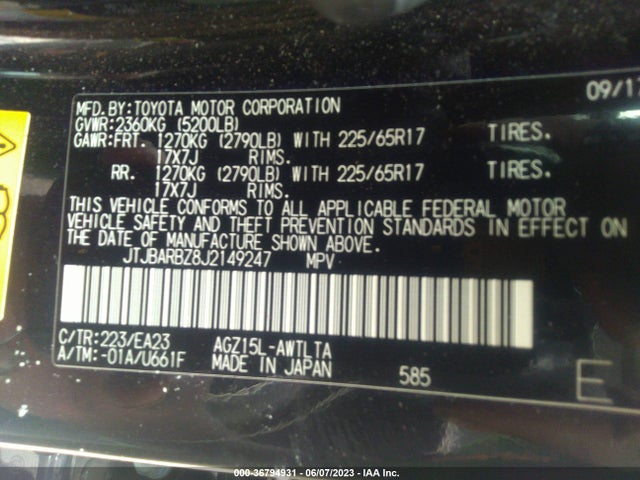2018 Lexus NX, VIN: JTJBARBZ8J2149247