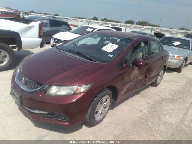 Honda Civic Sedan Lx 2014 2HGFB2F58EH532314 Image 2