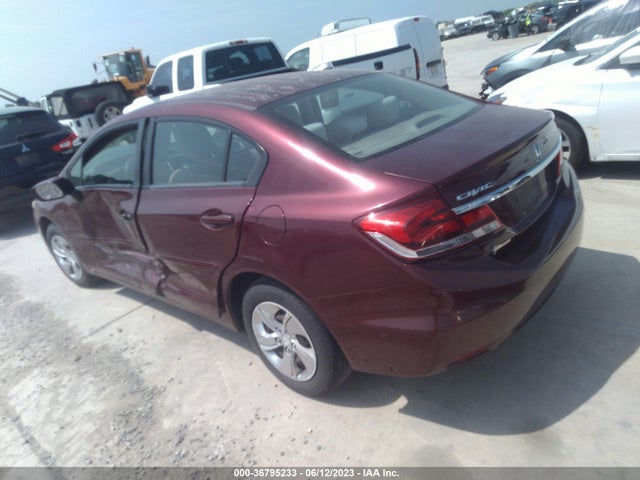 Honda Civic Sedan Lx 2014 2HGFB2F58EH532314 Image 3