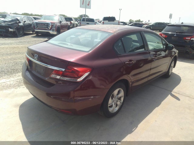 Honda Civic Sedan Lx 2014 2HGFB2F58EH532314 Image 4