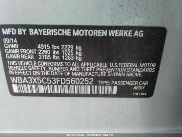 WBA3X5C53FD560252 BMW 3 Series Gran Turismo 328i Xdrive