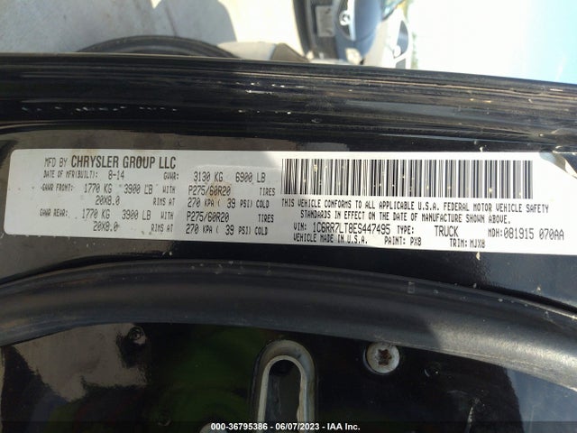 1C6RR7LT8ES447495 RAM 1500 Lone Star