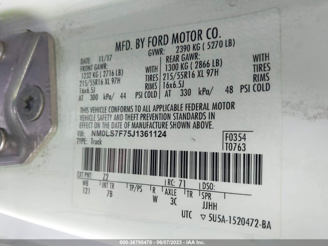 Ford Transit Connect Van Xlt 2018 NM0LS7F75J1361124 Image 11