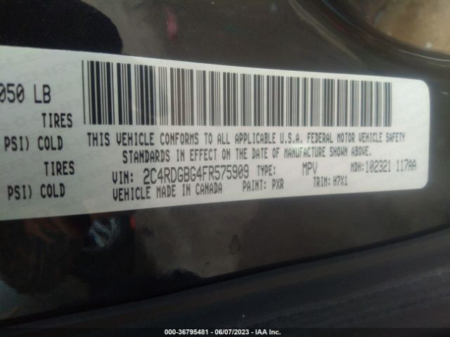 2C4RDGBG4FR575909 Dodge Grand Caravan Se