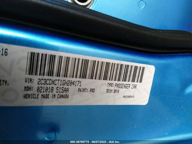 Dodge CHARGER R/T 2016 2C3CDXCT1GH204171 Image 9