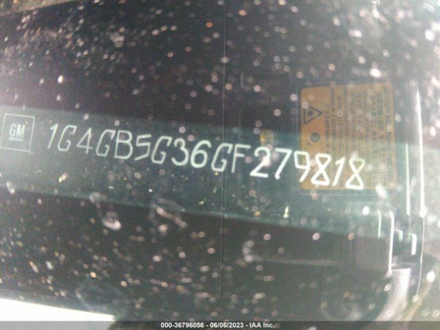 1G4GB5G36GF279818 Buick Lacrosse Leather