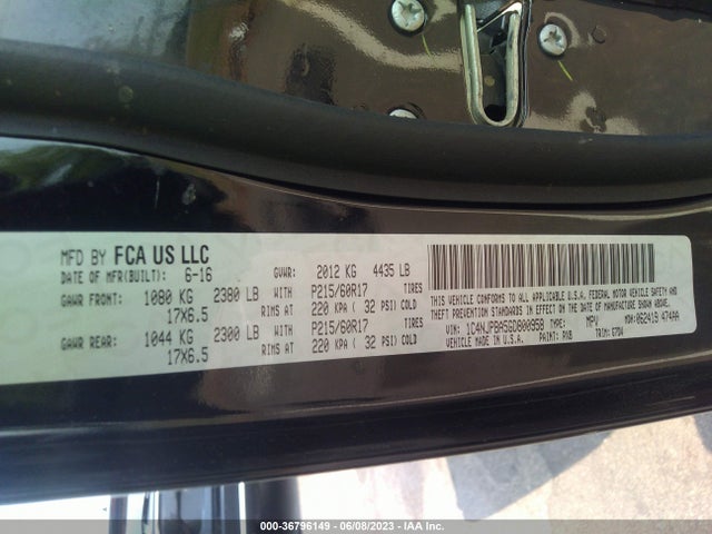 1C4NJPBA5GD800958 Jeep Patriot Sport Se
