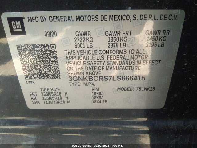 Chevrolet Blazer Lt 2020 3GNKBCRS7LS666415 Image 9