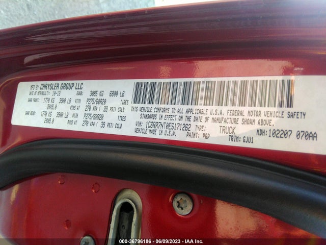 1C6RR7NT0ES171262 RAM 1500 Laramie