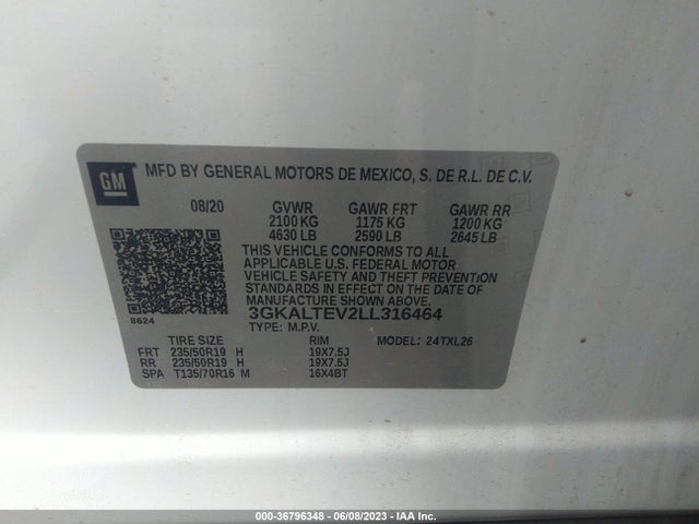 GMC Terrain Sle 2020 3GKALTEV2LL316464 Image 9