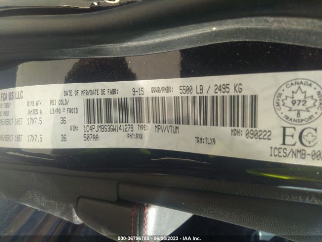 1C4PJMBS3GW141279 Jeep Cherokee Trailhawk
