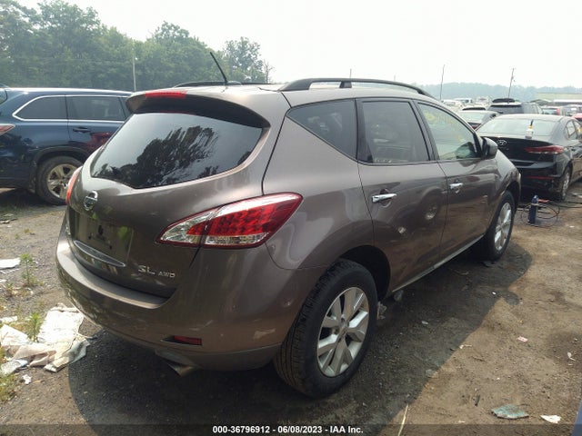 2012 NISSAN MURANO SL VIN: JN8AZ1MW9CW205367