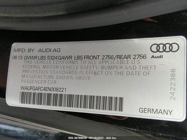 WAUFGAFC4EN008221 Audi A6 3.0t Premium Plus