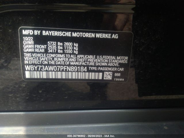 WBY73AW07PFN89184 BMW I4 Edrive40