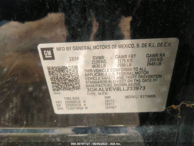 3GKALVEV8LL233973 GMC Terrain Slt