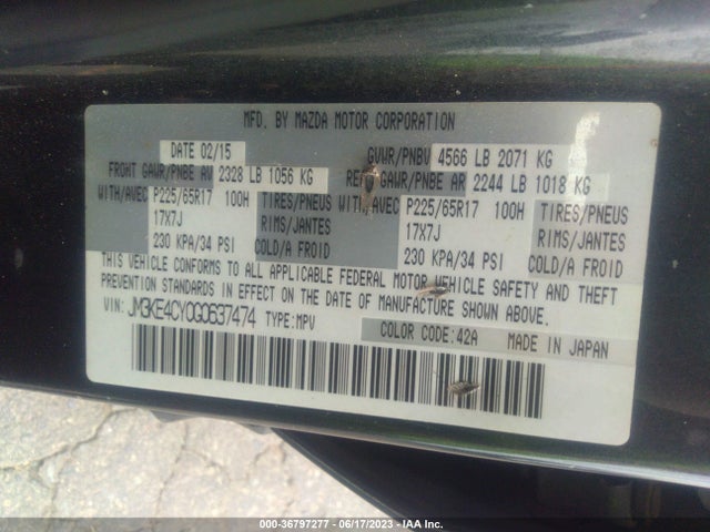 Mazda Cx-5 Touring 2016 JM3KE4CY0G0637474 Image 15