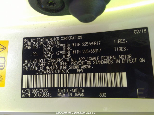 2018 Lexus NX, VIN: JTJYARBZ4J2104610