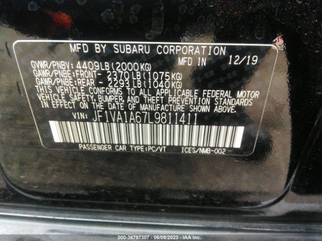 JF1VA1A67L9811411 Subaru WRX