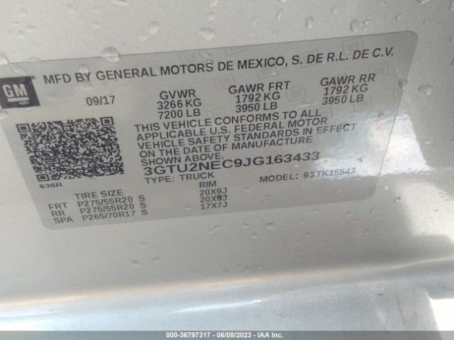 3GTU2NEC9JG163433 GMC Sierra 1500 Slt