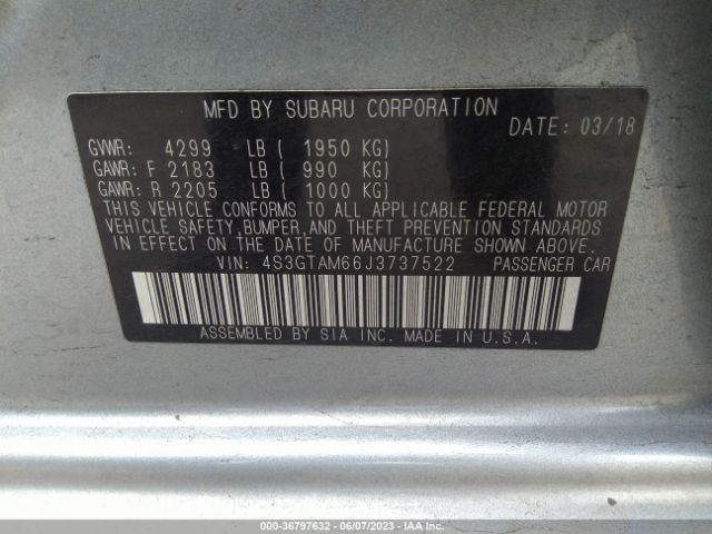 4S3GTAM66J3737522 Subaru Impreza Sport