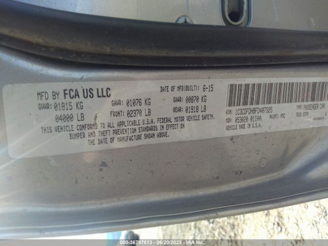 1C3CDFDH9FD407325 Dodge Dart Aero