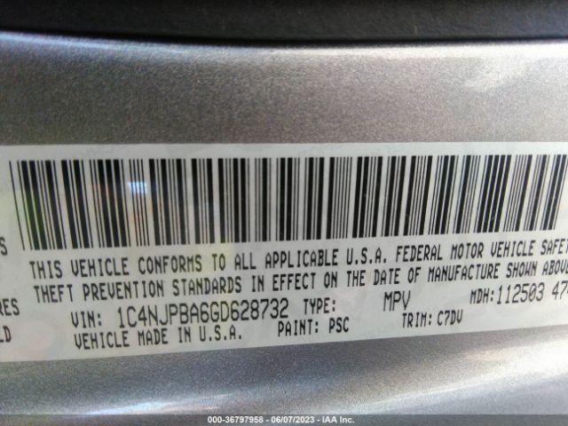 1C4NJPBA6GD628732 Jeep Patriot Sport