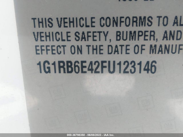 Chevrolet Volt 2015 1G1RB6E42FU123146 Image 10