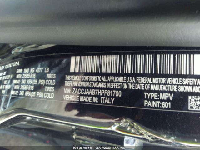 ZACCJAAB7HPF81700 Jeep Renegade Sport