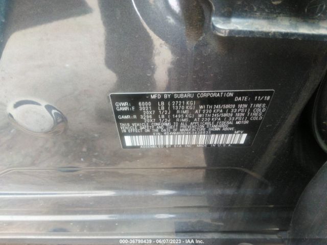 4S4WMARD4K3438835 Subaru Ascent Touring